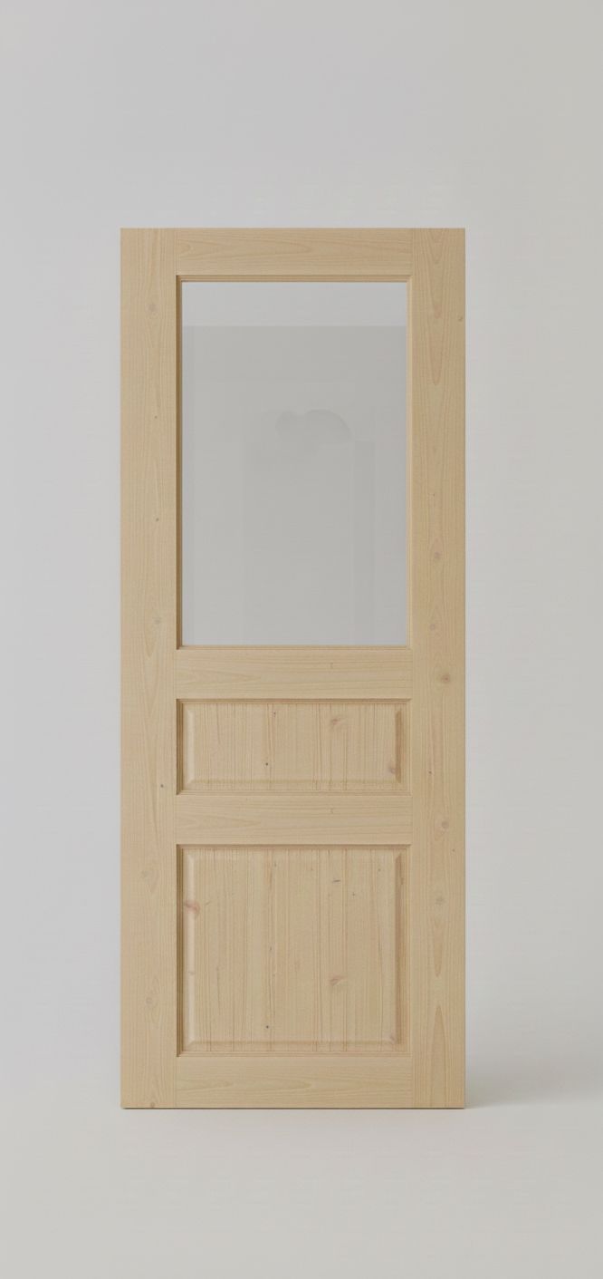 ДВЕРНОЙ БЛОК ВНУТРЕННИЙ МЕЖКОМНАТНЫЙ ОСТЕКЛЕННЫЙ РАМОЧНОЙ КОНСТРУКЦИИ